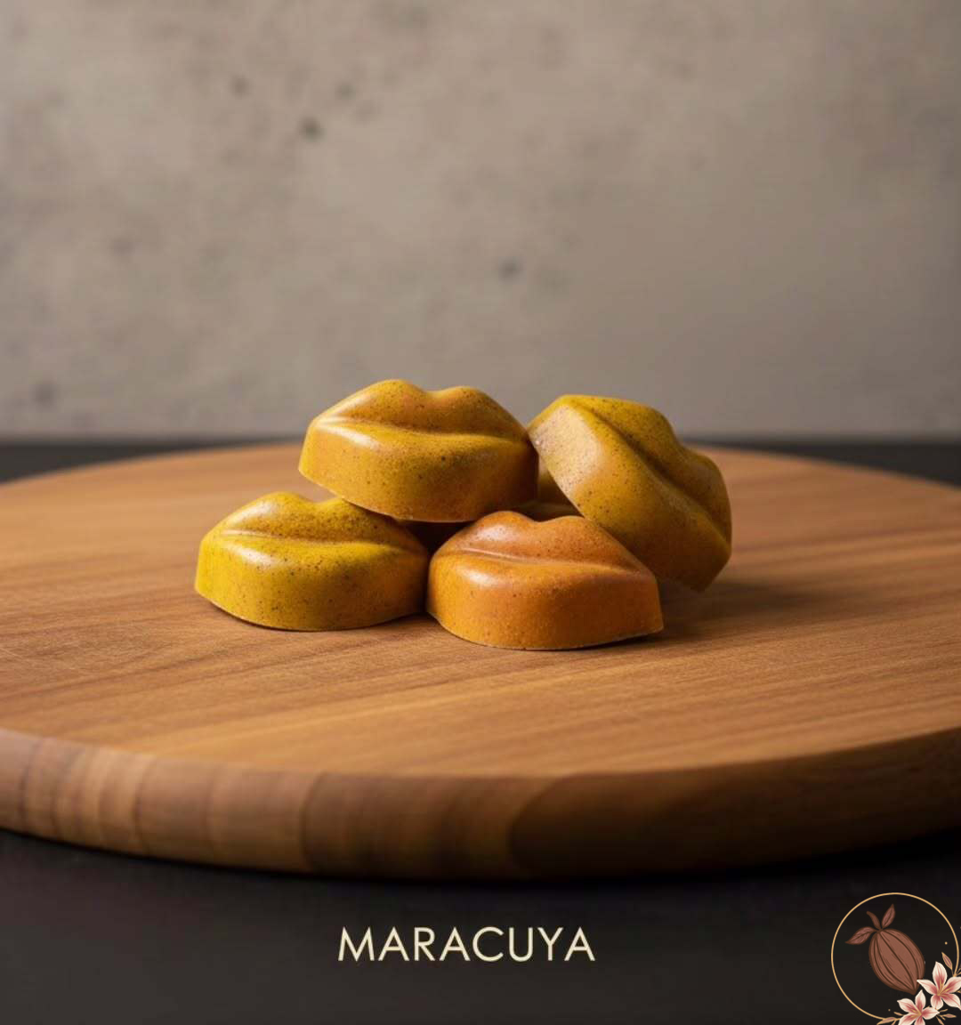 Bombón De Maracuya - Bombón artesanal de chocolatería Amor Relleno Bogotá